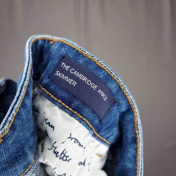 Boden Jeans 18L Pompom Cambridge Ankle Skimmer Blue Orange Coral Boho - Picture 7 of 9